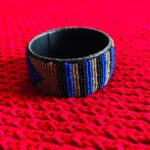 Beaded Leather Cuff Bracelet 1