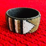 Beaded Leather Cuff Bracelet 2