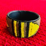 Beaded Leather Cuff Bracelet 3