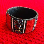 Beaded Leather Cuff Bracelet 6