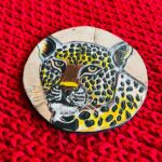 Leopard Print Leather Coaster (Set of 4)
