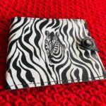 Zebra Print Leather Wallet