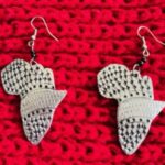 african map earrings