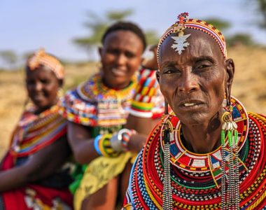 maasai wearing african jewelry